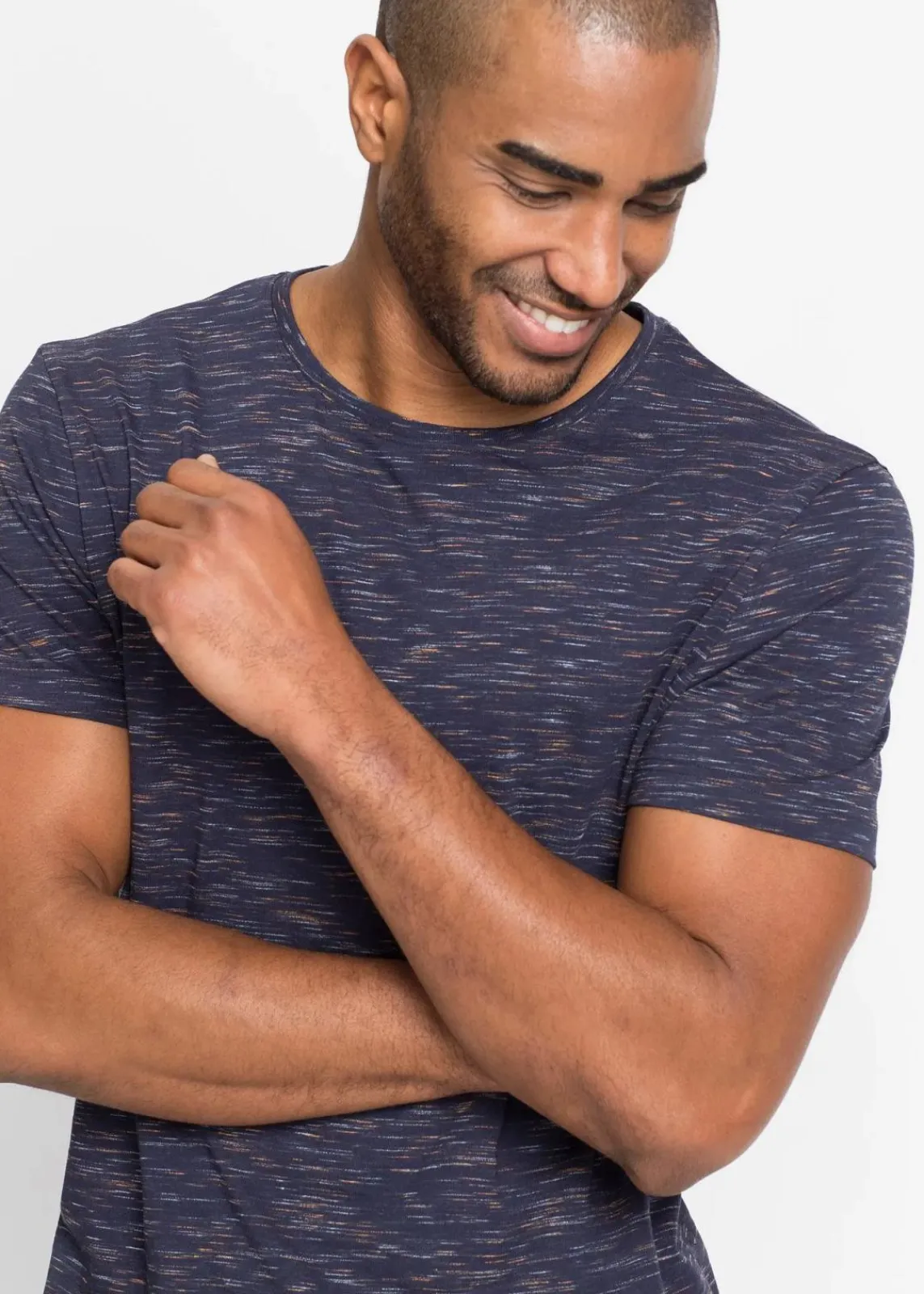 bonprix Shirts & Polos|Sportbekleidung|T-Shirt dunkelblau meliert