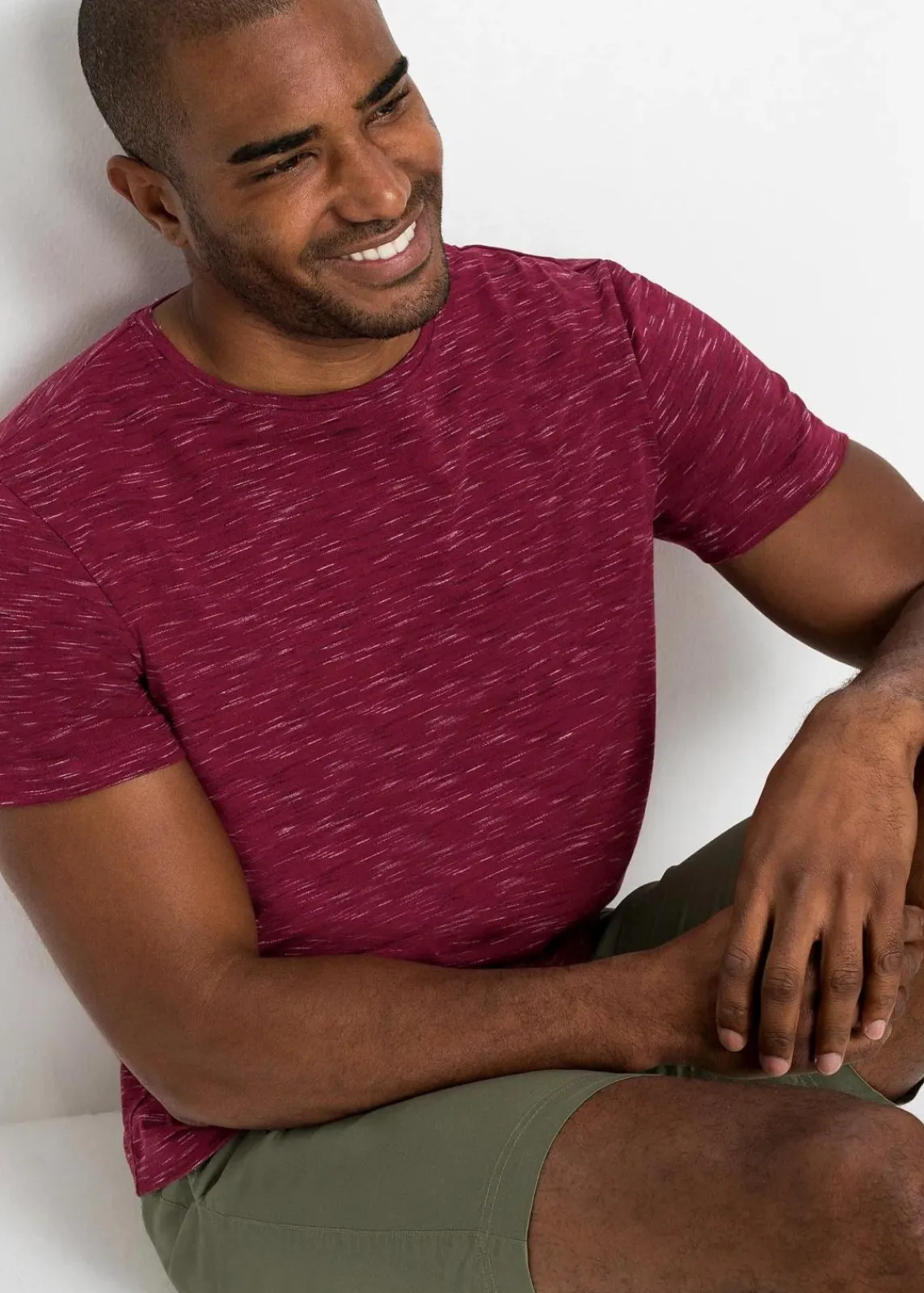 bonprix Shirts & Polos|Sportbekleidung|T-Shirt dunkelrot meliert