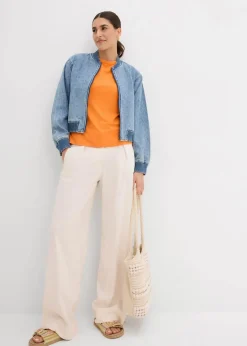 T-Shirt aus fließender Viskose|bonprix Discount