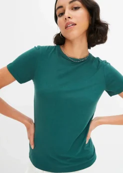 bonprix Nachhaltigere Materialien|Shirts & Tops|T-Shirt aus fließender Viskose mattgrün