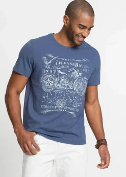 bonprix Shirts & Polos|Große Größen|T-Shirt aus reiner Baumwolle indigo