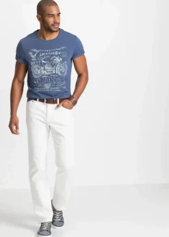 bonprix Shirts & Polos|Große Größen|T-Shirt aus reiner Baumwolle indigo