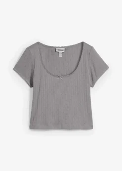 T-Shirt aus reiner Baumwolle|bonprix Discount