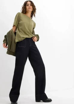 bonprix Shirts & Tops|Nachhaltigere Materialien|T-Shirt aus reiner Baumwolle oliv