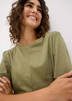 bonprix Shirts & Tops|Nachhaltigere Materialien|T-Shirt aus reiner Baumwolle oliv