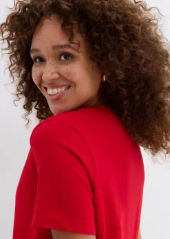 T-Shirt aus reiner Baumwolle|bonprix Discount