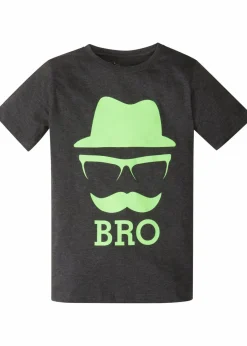 bonprix Jungen 9-16 Jahre·Shirts|T-Shirt aus reiner Baumwolle schwarz bedruckt