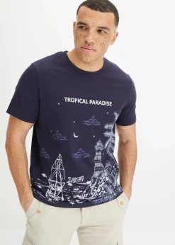 T-Shirt aus reiner Baumwolle|bonprix Sale