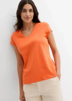 bonprix Bekleidung·Röcke|Basics|T-Shirt aus reiner Bio-Baumwolle (2er Pack) dunkelblau/weiß