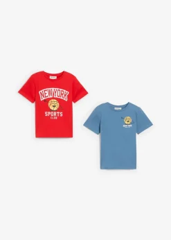 T-Shirt aus reiner Bio-Baumwolle (2er Pack)|bonprix Hot