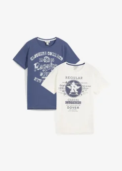 T-Shirt aus reiner Bio-Baumwolle (2er Pack)|bonprix New