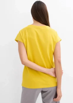 bonprix Nachhaltigere Materialien|Shirts & Tops|T-Shirt aus reiner Bio-Baumwolle lemoncurry