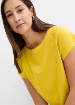 bonprix Nachhaltigere Materialien|Shirts & Tops|T-Shirt aus reiner Bio-Baumwolle lemoncurry