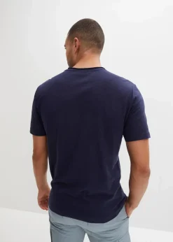 bonprix Große Größen|Shirts & Polos|T-Shirt aus reiner Bio-Baumwolle dunkelblau