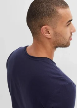 bonprix Große Größen|Shirts & Polos|T-Shirt aus reiner Bio-Baumwolle dunkelblau