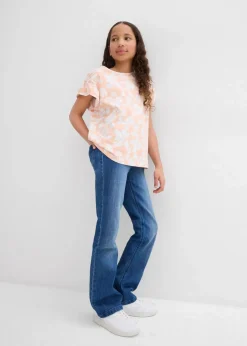 bonprix Mädchen 9-16 Jahre·Shirts & Blusen|Mädchen 2-8 Jahre·Nachhaltigere Materialien|T-Shirt aus reiner Bio-Baumwolle melba/weiß floral