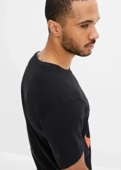 bonprix Große Größen|Shirts & Polos|T-Shirt aus reiner Bio-Baumwolle schwarz bedruckt