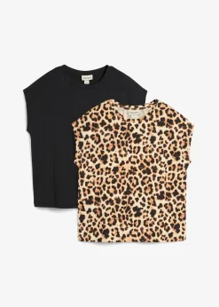 T-Shirt aus reiner Bio-Baumwolle (2er Pack)|bonprix Clearance
