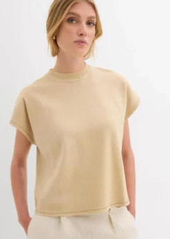bonprix Nachhaltigere Materialien|Shirts & Tops|T-Shirt aus reiner Bio-Baumwolle new beige