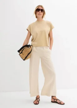 bonprix Nachhaltigere Materialien|Shirts & Tops|T-Shirt aus reiner Bio-Baumwolle new beige