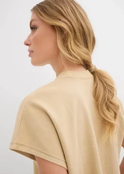 bonprix Nachhaltigere Materialien|Shirts & Tops|T-Shirt aus reiner Bio-Baumwolle new beige