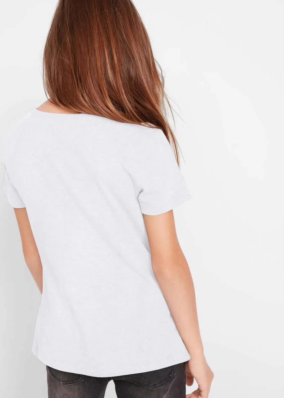 bonprix Mädchen 2-8 Jahre·Nachhaltigere Materialien|Mädchen 9-16 Jahre·Nachhaltigere Materialien|T-Shirt aus reiner Bio-Baumwolle weiß bedruckt