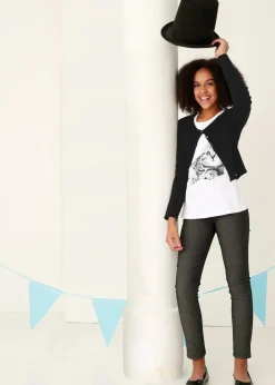 bonprix Mädchen 2-8 Jahre·Nachhaltigere Materialien|Mädchen 9-16 Jahre·Nachhaltigere Materialien|T-Shirt aus reiner Bio-Baumwolle weiß bedruckt