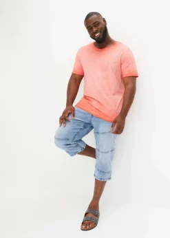 bonprix Große Größen|Shirts & Polos|T-Shirt aus reiner Bio-Baumwolle in gewaschener Optik hummerused