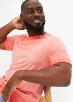 bonprix Große Größen|Shirts & Polos|T-Shirt aus reiner Bio-Baumwolle in gewaschener Optik hummerused