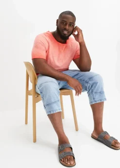 bonprix Große Größen|Shirts & Polos|T-Shirt aus reiner Bio-Baumwolle in gewaschener Optik hummerused