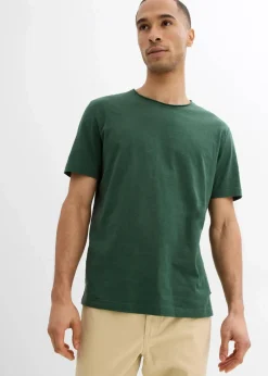 bonprix Shirts & Polos|Große Größen|T-Shirt aus reiner Bio-Baumwolle schattengrün