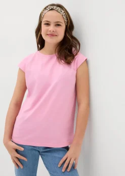 bonprix Mädchen 9-16 Jahre·Shirts & Blusen|Mädchen 2-8 Jahre·Nachhaltigere Materialien|T-Shirt aus reiner Bio-Baumwolle rosa