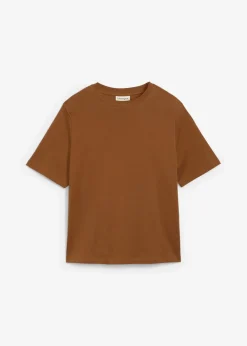 bonprix Bekleidung·Röcke|Nachhaltigere Materialien|T-Shirt aus reiner schwerer Bio-Baumwolle gewürzbraun