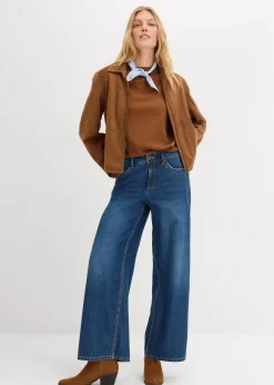 bonprix Bekleidung·Röcke|Nachhaltigere Materialien|T-Shirt aus reiner schwerer Bio-Baumwolle gewürzbraun