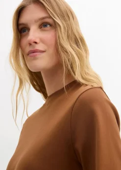 bonprix Bekleidung·Röcke|Nachhaltigere Materialien|T-Shirt aus reiner schwerer Bio-Baumwolle gewürzbraun