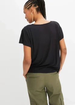 bonprix Basics|Shirts & Tops|T-Shirt aus softer Viskose schwarz