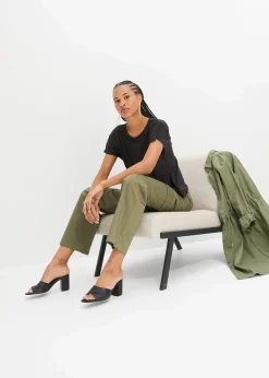 bonprix Basics|Shirts & Tops|T-Shirt aus softer Viskose schwarz