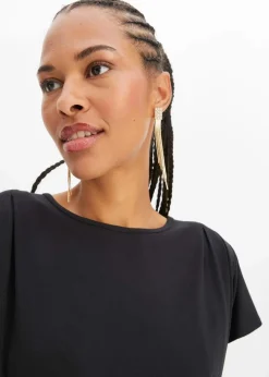 bonprix Basics|Shirts & Tops|T-Shirt aus softer Viskose schwarz