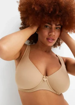 bonprix Große Cups D-H|Bhs|T-Shirt BH mit Bügel kreidebeige