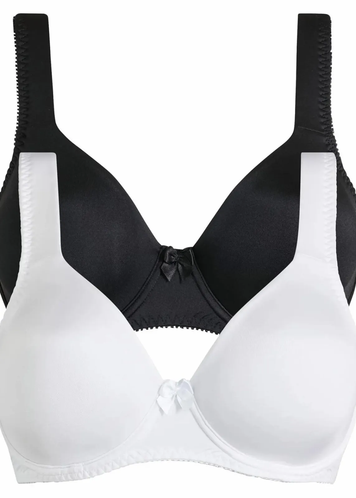 T-Shirt BH mit Bügel und Glanzeffekt (2er Pack)|bonprix Discount