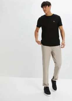 bonprix Shirts & Polos|Basics|T-Shirt (2er Pack) schwarz+graugrün