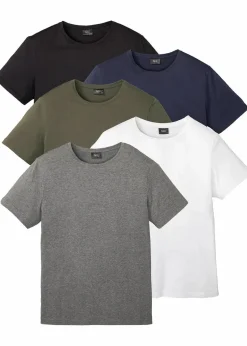T-Shirt (5er Pack)|bonprix New