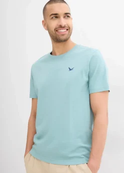 bonprix Shirts & Polos|Basics|T-Shirt (3er Pack) mineralblau+grau+tiefblau