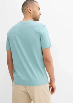 bonprix Shirts & Polos|Basics|T-Shirt (3er Pack) mineralblau+grau+tiefblau