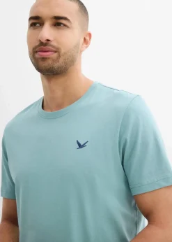 bonprix Shirts & Polos|Basics|T-Shirt (3er Pack) mineralblau+grau+tiefblau