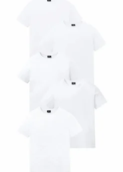 bonprix Große Größen|Basics|T-Shirt (5er Pack) weiß (5x)