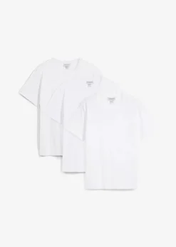 bonprix Shirts & Polos|Basics|T-Shirt (3er Pack) weiß+weiß+weiß