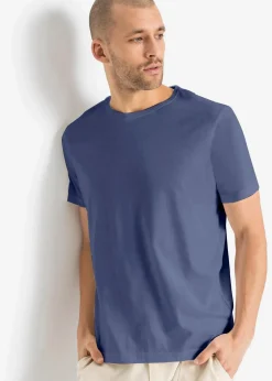 bonprix Shirts & Polos|Sportbekleidung|T-Shirt (5er Pack) weiß + grau meliert + mittelblau + indigo + dunkelblau