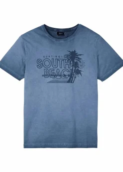 T-Shirt in ausgewaschener Optik aus reiner Bio-Baumwolle|bonprix Clearance