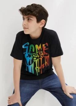 T-Shirt mit Bio-Baumwolle|bonprix Clearance